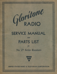 Gloritone 27, 27S, 27P, 27X, 27SX, 27PX